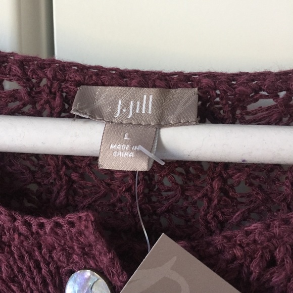 NWT pink knit J. Jill cardigan - Picture 7 of 8